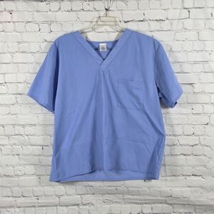 Unbranded Women's‎ Large Blue Nursing Scrub Tops (2) UZ13150T